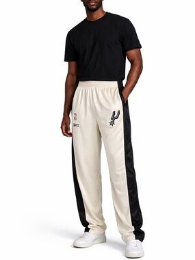 Men’s Vintage San Antonio Spurs Warm-Up Track Pants (NBA) size Large snap sides